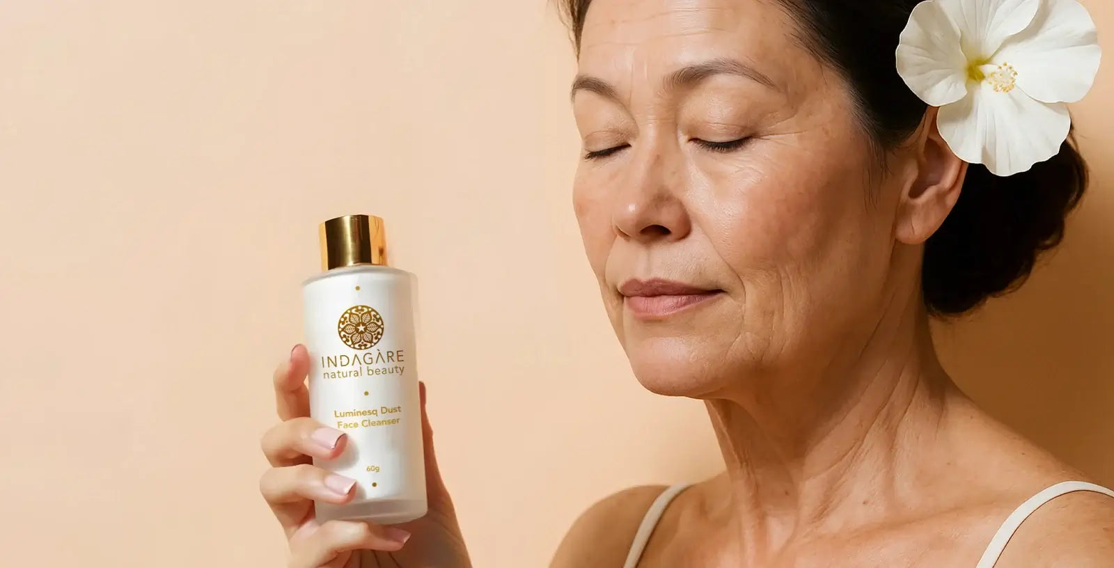 Natural botox plant powder to foam cleanser