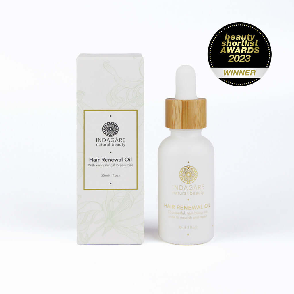 Indagare's multi award-winning Organic Hair Renewal Oil