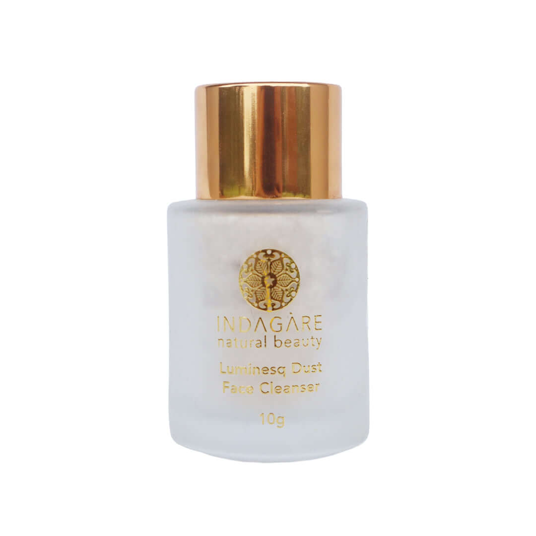 trial size Luminesq Dust powder-to-foam cleanser for sensitive and mature skin