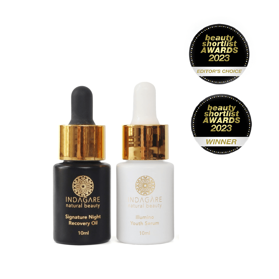 Mini sized Day and Night face oil discovery set
