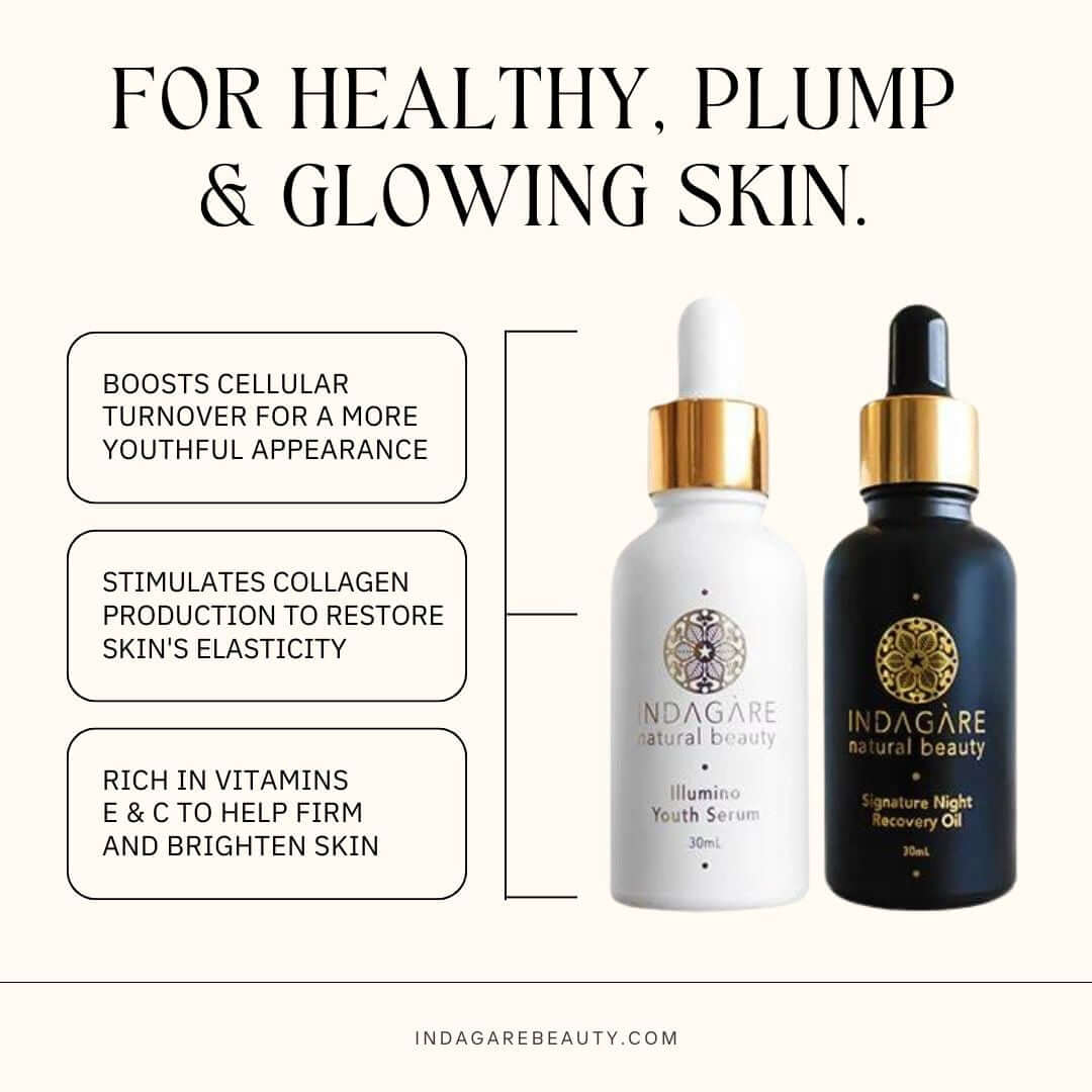 Morning and night face oil benefits: boost cellular turnover for a more youthful appearance; stimulates collagen production to restore skin's elasticity; rich in vitamins E and C to help firm and brighten skin