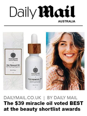 Organic Hair Renewal Oil Australia - Nourishing | Lightweight - Indagare Natural Beauty