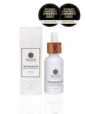 Organic Hair Renewal Oil Australia - Nourishing | Lightweight - Indagare Natural Beauty