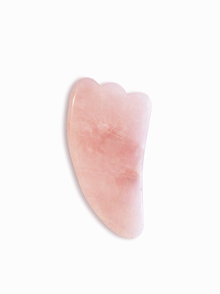 Rose Quartz Gua Sha -Tear Dropped Shape - Indagare Natural Beauty